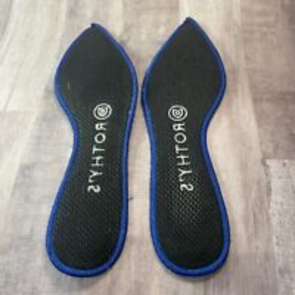 Rothy's Womens Shoes Size 6.5 The Point Flat Python RETIRED Walnut Blue - Picture 11 of 12